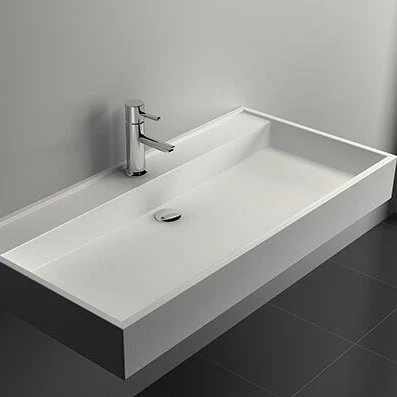 Contemporary Style And Basin Faucets Type Bathroom Sink Wall