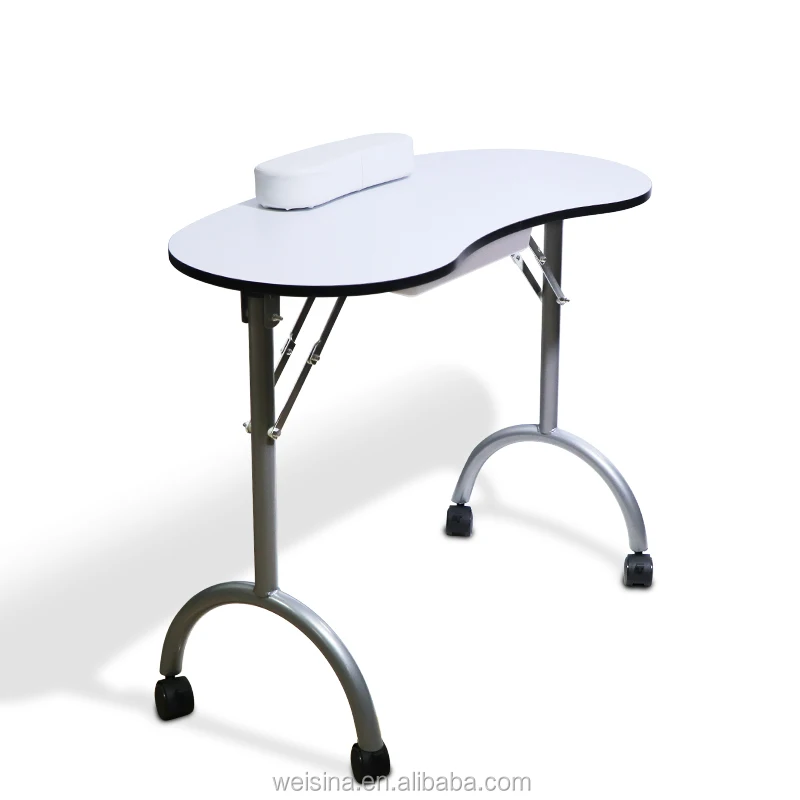 Simple Foldable Elegant Trolley Portable Manicure Nail Table