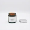 organic soy wax perfume candle glass jars and lids