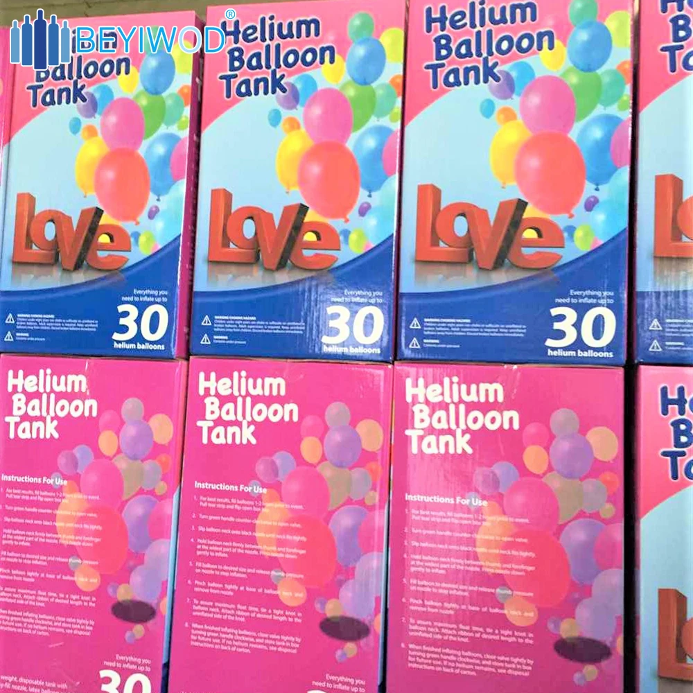 9 Inch Latex Balloons And Disposable Helium Cylinder Set For Adult