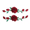 2 Pcs Applique Patch Rose Flower Embroidery Iron On Flower Patch
