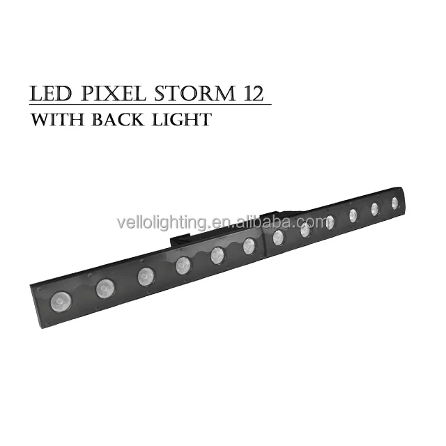 Vello led pixel strip stage bar RGB 12 line array  (LED pixel storm 12 with back light)