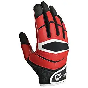 grey cutters football gloves