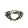 Beadsnice thai sterling silver base cabochon stone ring prong setting for diy jewelry ID 31745