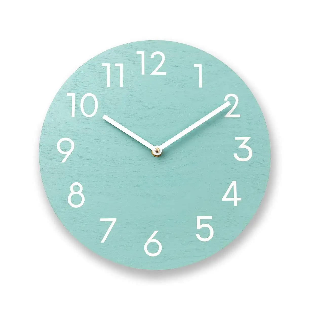 Large Green Wall Clock Find Deals On Get Quotations Mint Green Wall Clock Wood Numbers Modern