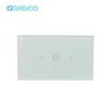 US 100-240V Smart Wireless WIFI Controlled Glass Touch Wall Dimmer Electric Switch Panel for Alexa and Google Home