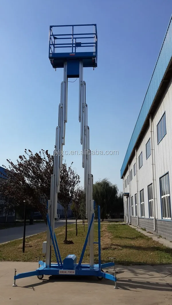 skyscraping tower top quality electric aluminum lift ladder