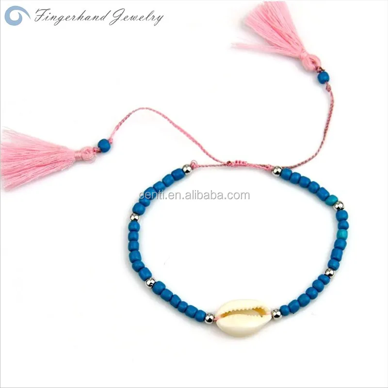 Bohemia Style Beach Sea Shell Bracelet Colorful Gl Seed Bead Bohemia Style Beach Sea Shell Bracelet Colorful Gl Seed Bead Tel Bracelets