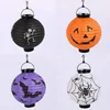 Halloween Battery Operated LED Paper Lantern With Light Pumpkin Decoration