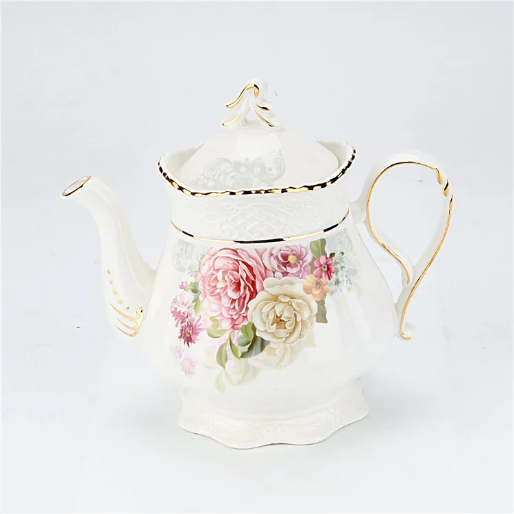 Royal Classic Gold Plated 17pcs Chinese Afternoon Coffee Tea Sets