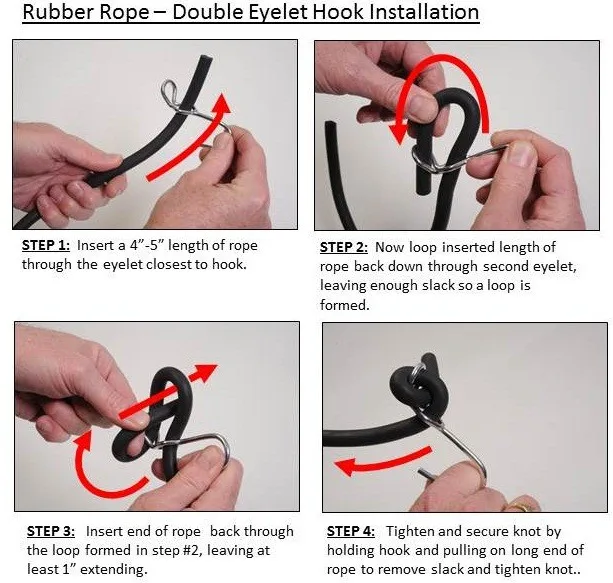 solid core rubber rope