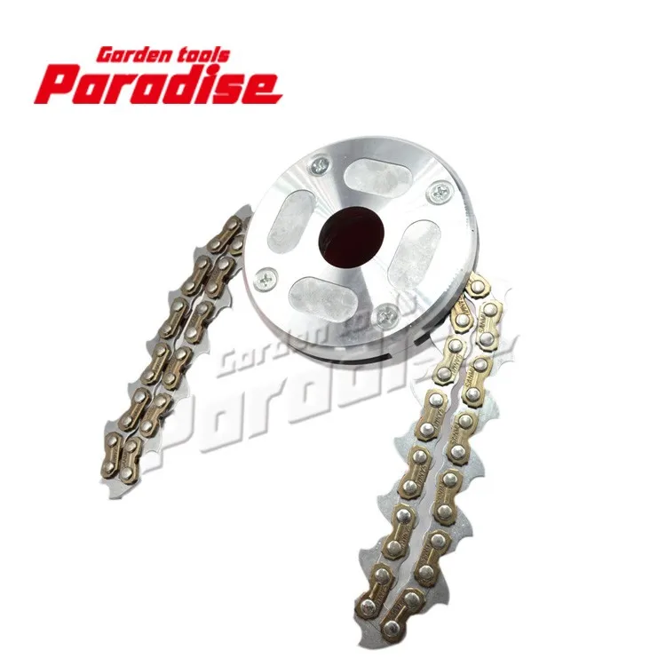 Chain Trimmer Head With Big Power Saw Chain Washer Adaptor For Brush