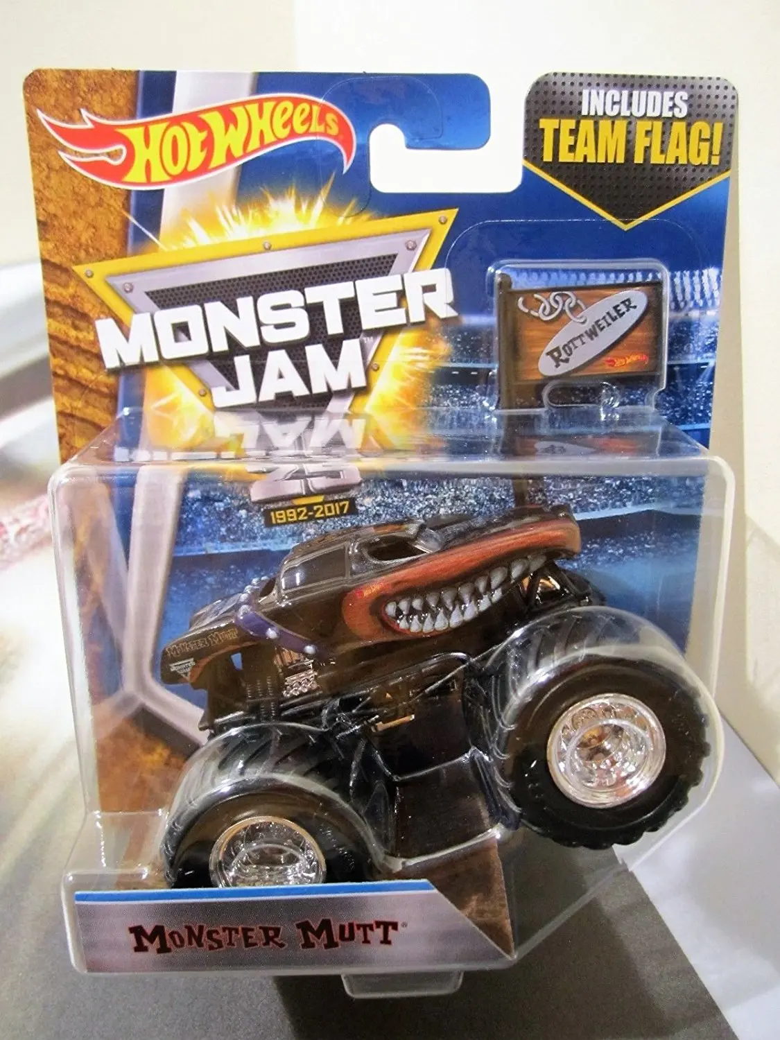 Monster Truck Dog >> Buy Hot Wheels Monster Jam Truck 1 64 New 25 Year Team Flag Monster Truck Dog >> Buy Hot Wheels Monster Jam Truck 1 64 New 25 Year Team Flag