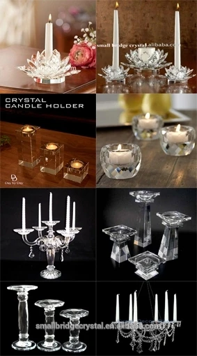 product stylish crystal wedding center with a variety of crystal candlesticks-28