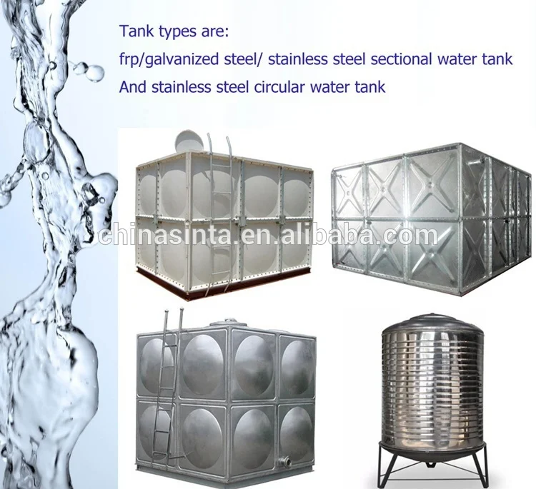 100 Cubic Meters Galvanized Water Tanks/professional Square Galvanized