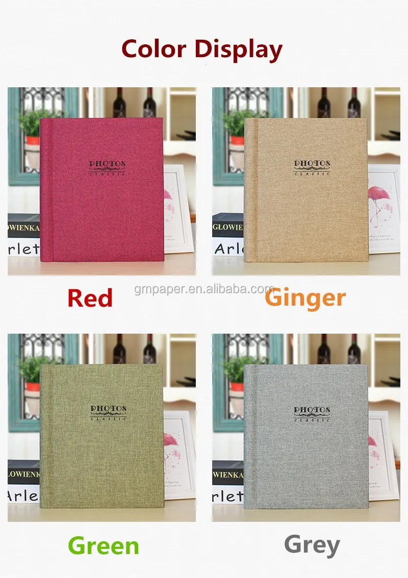 Spiral Bound Fabric Cover Photo Album 5r 5"*7" Self Adhesive Sheet