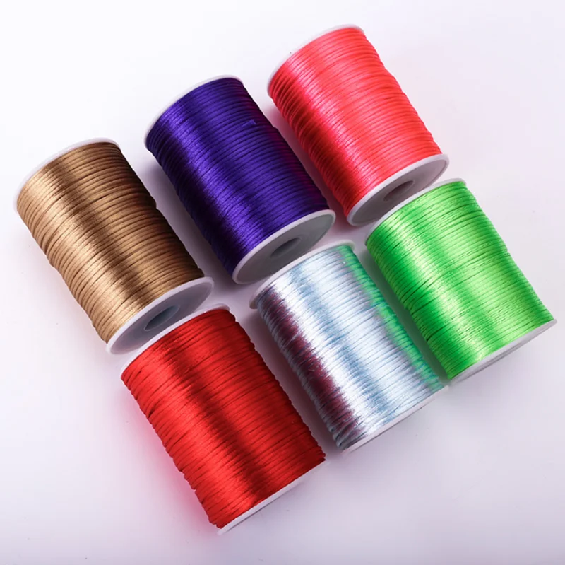 1mm,1.5mm,2mm,2.5mm,3mm Satin Chinese Knotting Cord For Jewelry ...