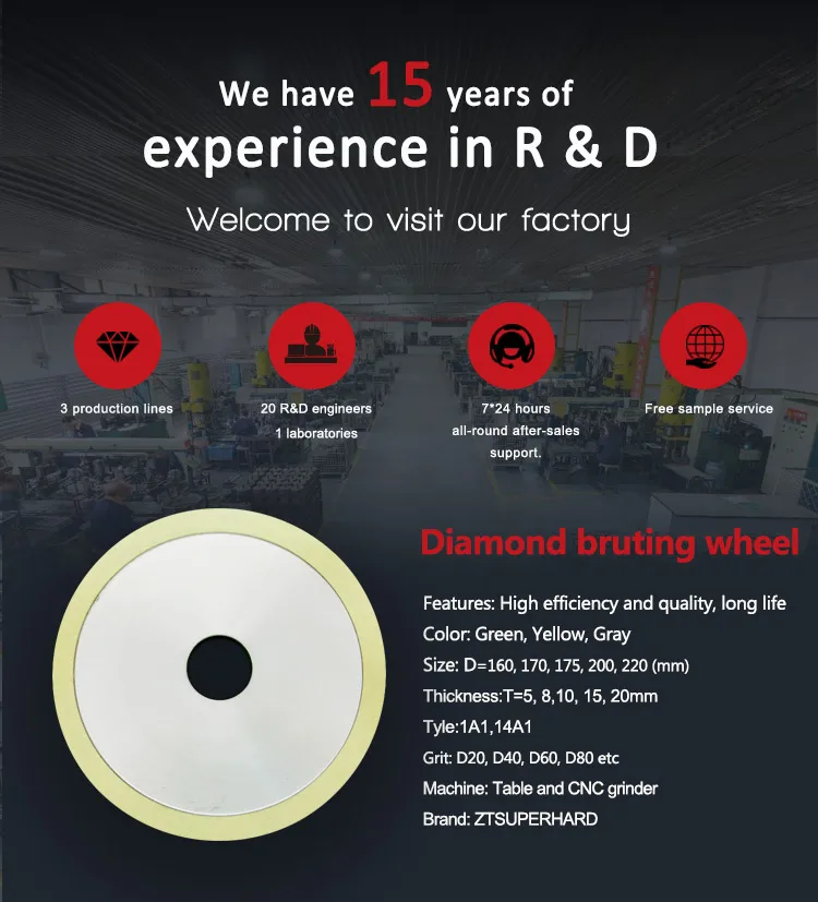 diamond wheel for lapidary polishing