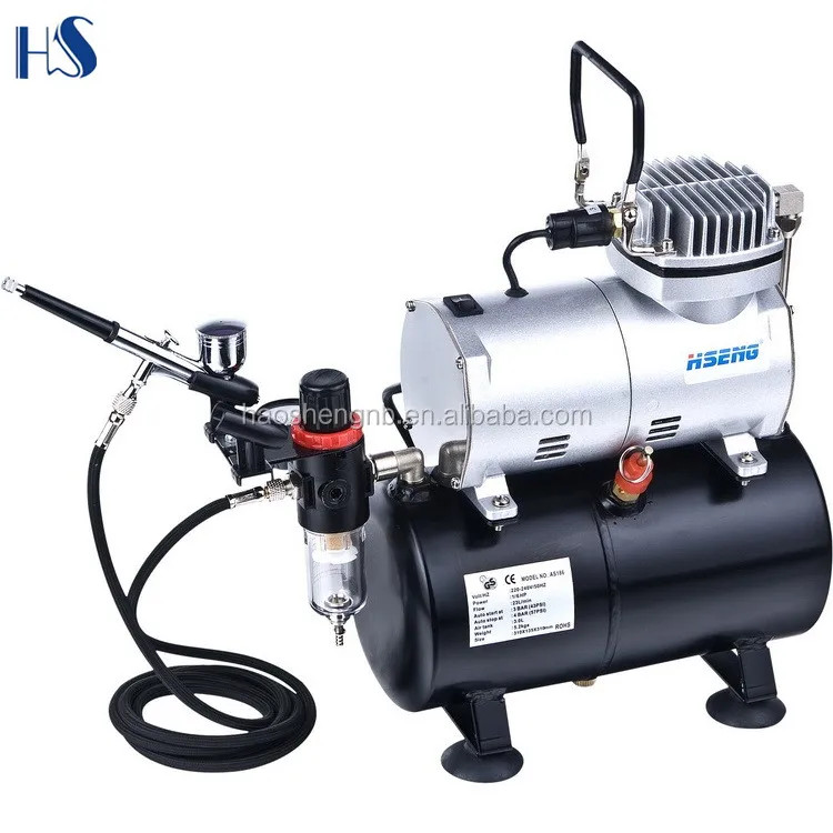 Hseng As186k Complete Cake Decorating Airbrush System Kit 4 Food Colors Set Air Compressor Buy Airbrush Mini Compressor Airbrush Compressor Kit Mini
