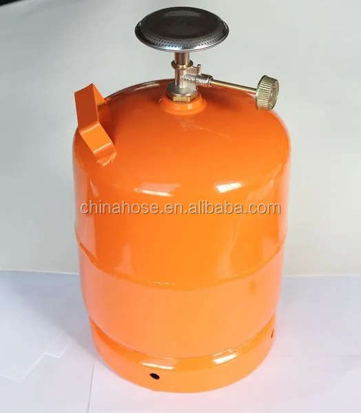 Jg 3kg Portable Lpg Gas Cylinder With Gas Burner,Steel Material Cooking