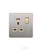 2018 new design high quality 13A switch socket with neon
