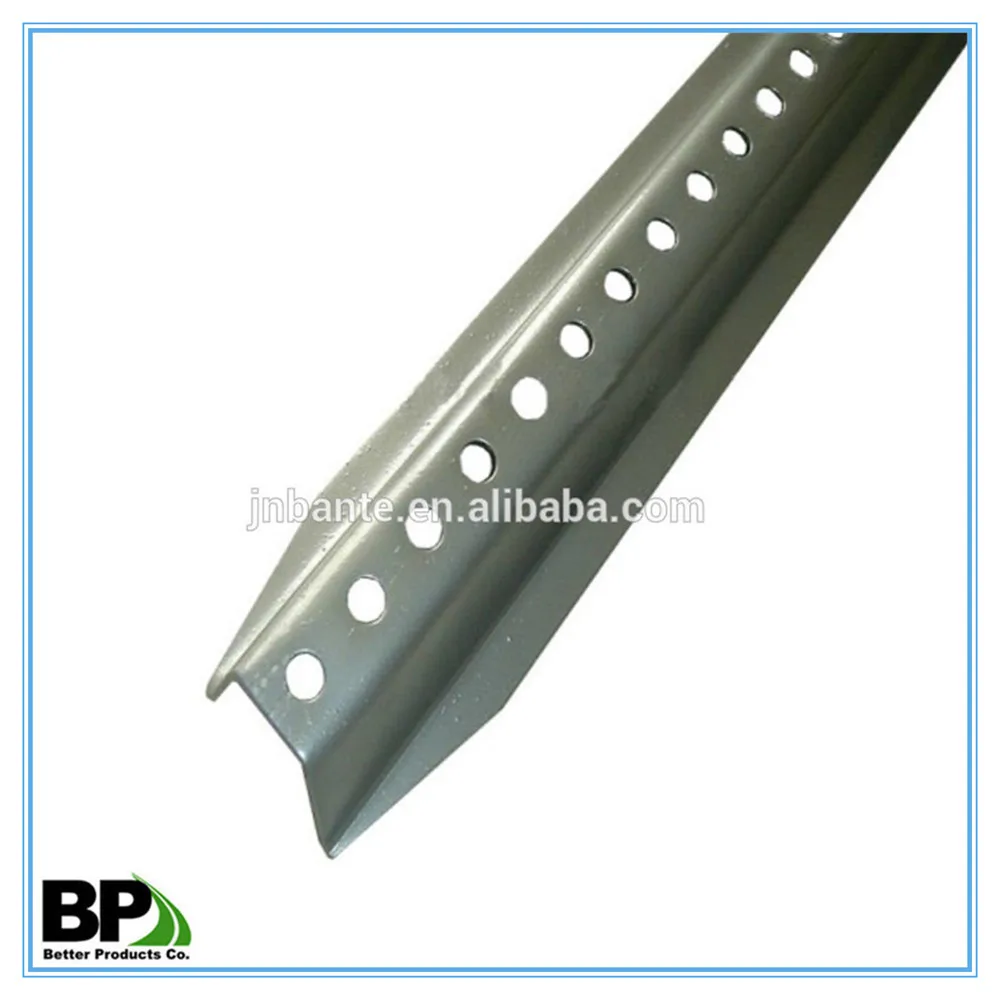 Steel Material U-Channel Posts in Tapered Ends with OEM Service
