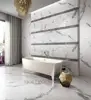 Porcelain tiles 1200x600 size Foshan White Marble Polished Porcelain Tile, Calacatta Ultra Thin Tiles Customs Data