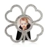 2"X2"Inch Four clover shaped baby crystal picture photo frame