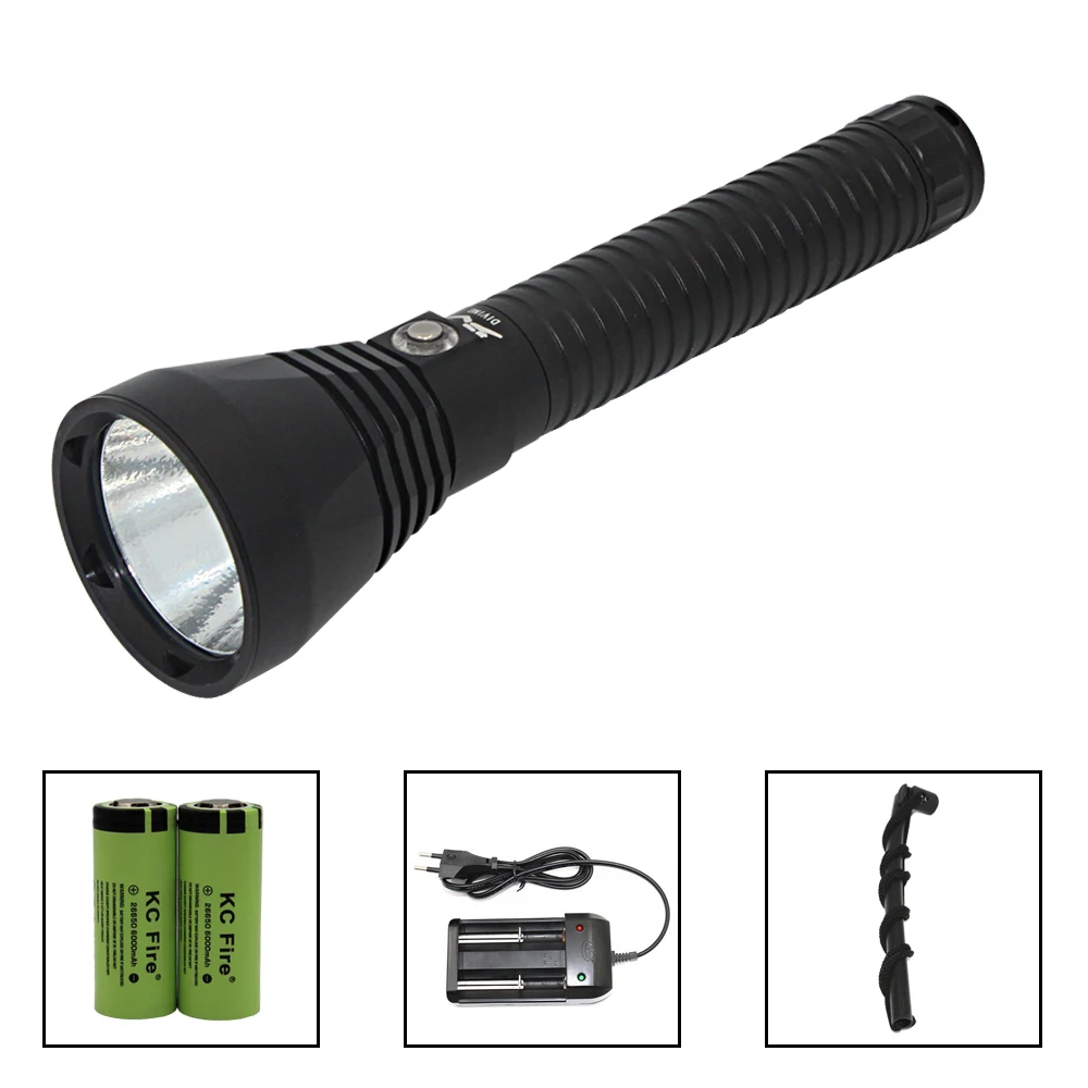 Xhp70 Led Diving Flashlight Waterproof Led Tactical Fleshlight High