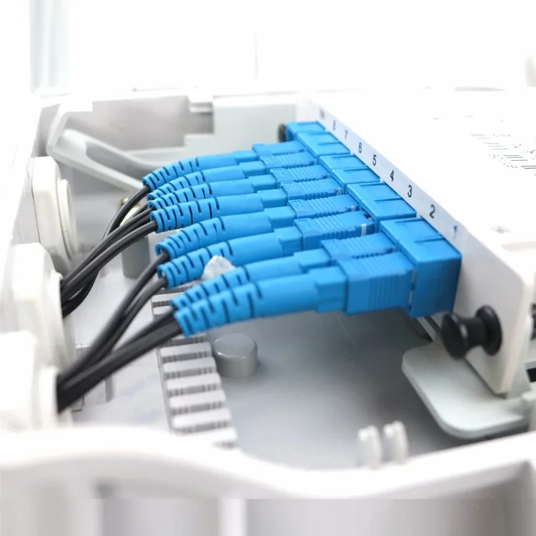 Ftth Outdoor 8 Core Cable Tv Junction Box Fiber Optic Termination Box