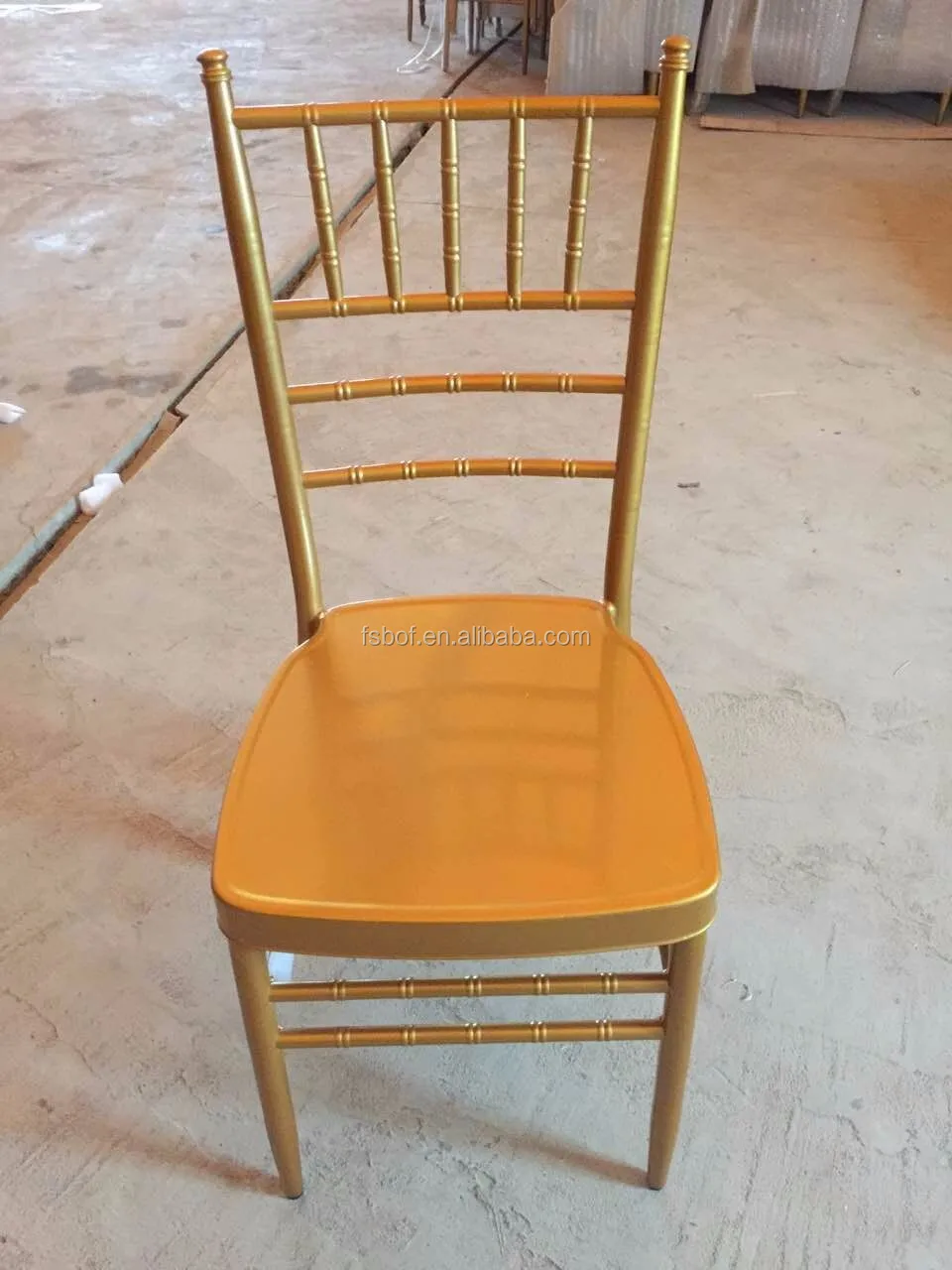 Factory Wholesale Gold And White Banquet Wedding Chiavari Tiffany Chair