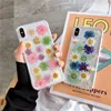 anti-fall soft shell dried pressed real flower phone case for iphone apple 6s,for iphone 6s plus case flower