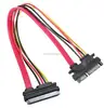 45cm 22Pin SATA Cable Male to Female 7+15 Pin Serial ATA SATA Data Power Combo Extension Cable Connector Converter