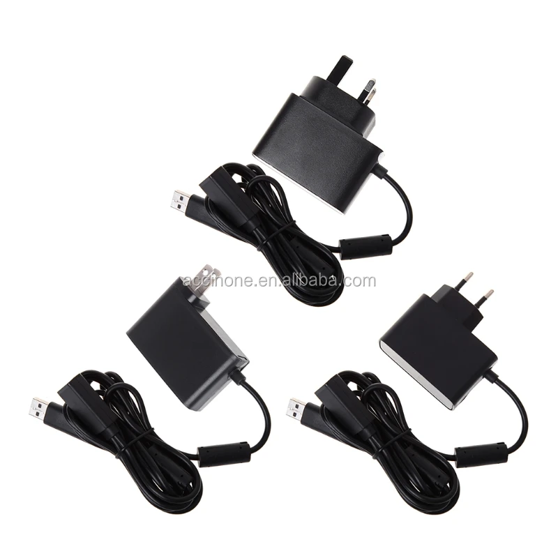 Uk Eu Us Plug Black Ki-nect Sensor Ac Power Supply Adapter Usb Charging  Charger For Xbox 360 Kinect Sensor - Buy Ac Adapter For Kinect,Power Supply  