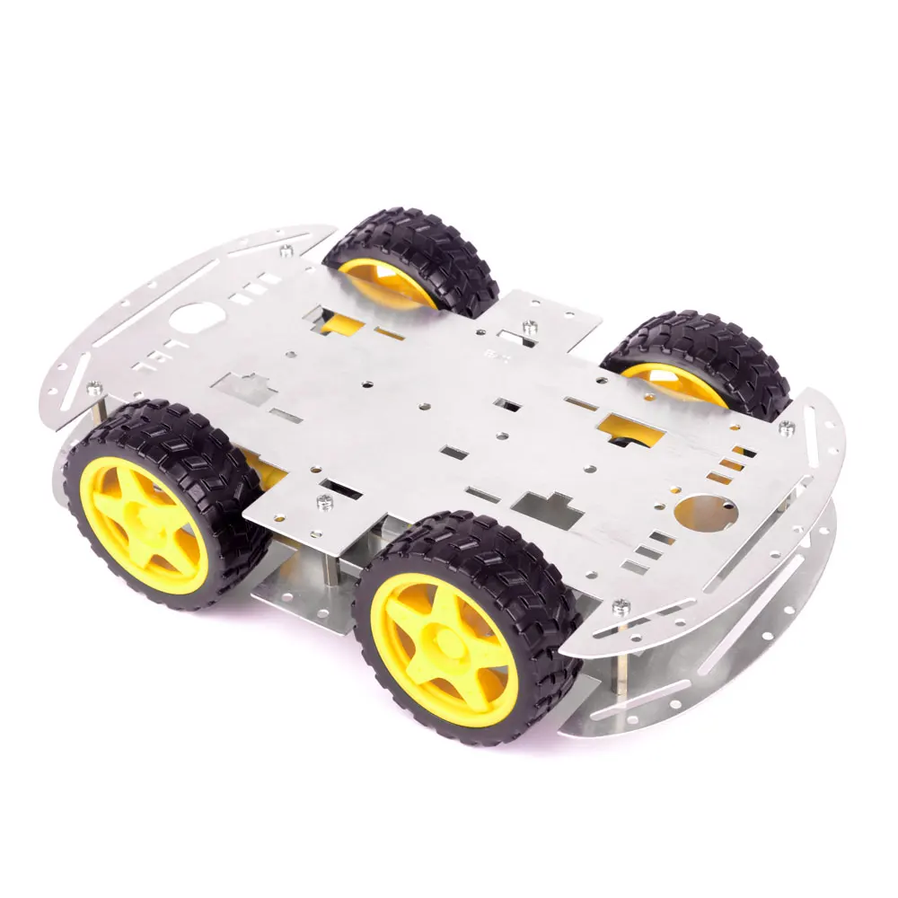 Châssis De Voiture Intelligent En Aluminium,2 Pièces,Pour Projet Scolaire,Ingénierie Robotique