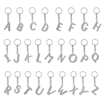 keychains with alphabet letters