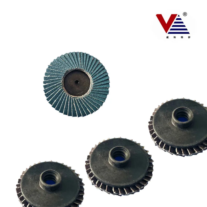 3/" Mini Flap Discs 80 Grit Quick Change Sanding Roloc Style Type R 10 Pack