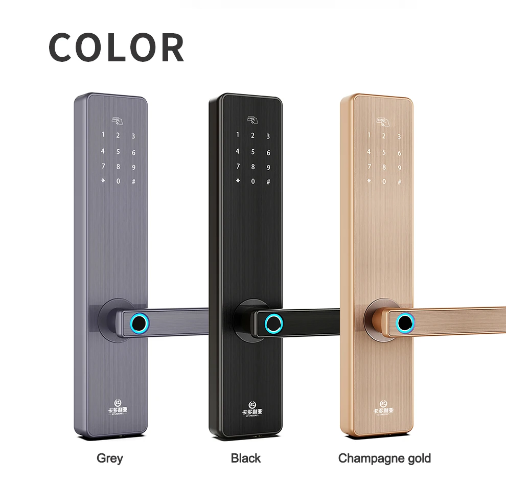 Cardoria WiFi Keyless App Digital Door Lock Bluetooths Password Lock Pin Code Electronic Smart Door Lock