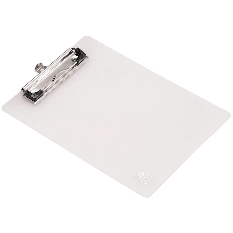 Plastic Clear Clipboard With Metal Clip A4 Size Plastic Printing