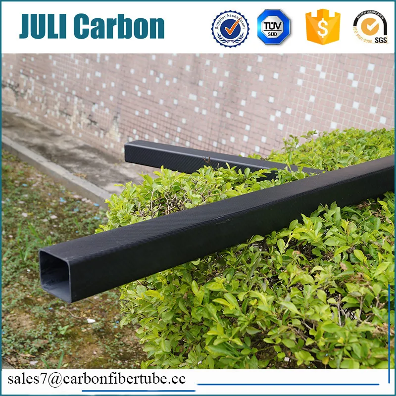High strength 1.8 meters length matte 3k carbon fiber squqre tube