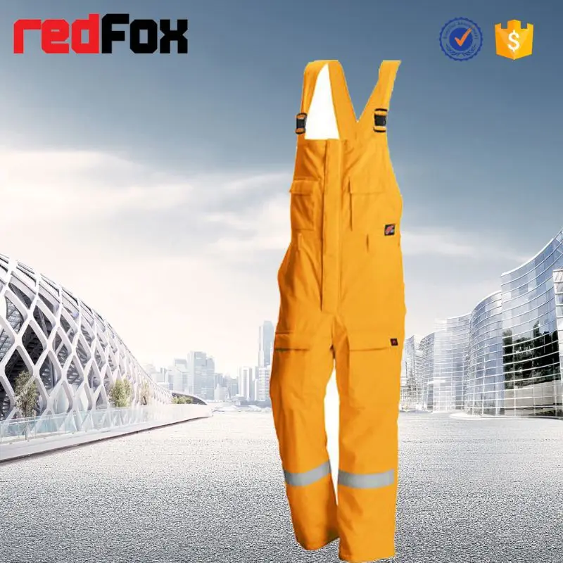 100 cotton yellow coveralls