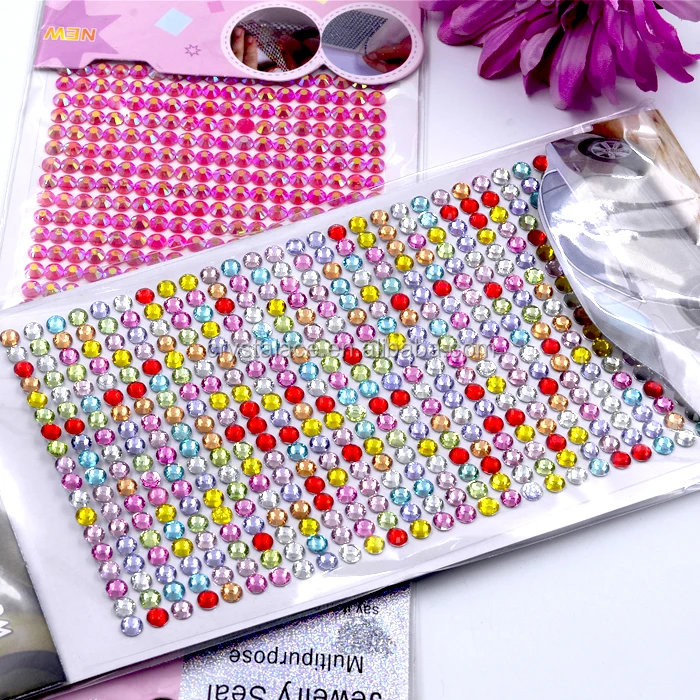 Customized crystal stickers adhesive rhinestone letters