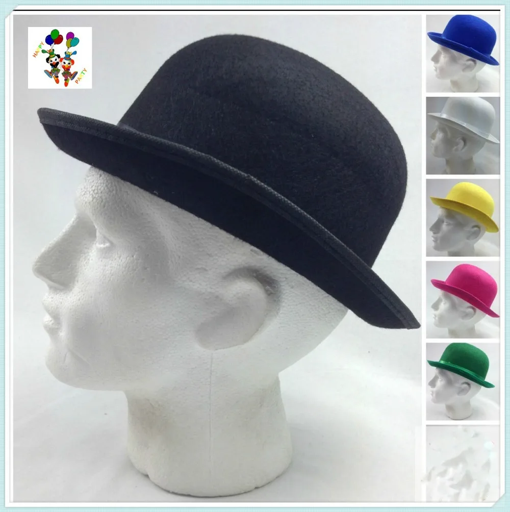 0201 BOWLER HAT Party Costume Derby Fancy Dress Dance Halloween Vintage Cap New_.jpg
