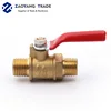 Brass made air ball valve for air control 1/4 inch double male thread