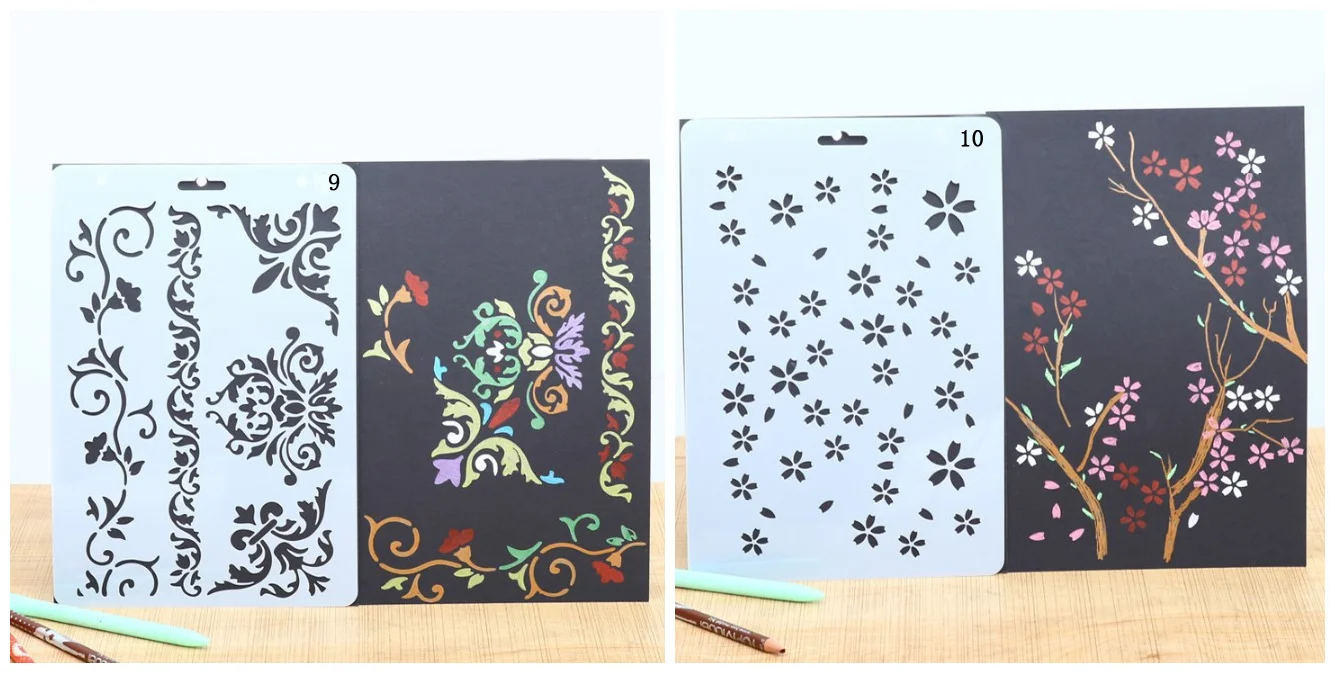 Pp Plastic Painting Art Templates Stencil For Kids Adults - Buy Pp Plastic Art  Templates And Stencil,Animal Art Templates Stencils For Adultss,Plastic Art  Templates Stencils For Kids Product on Alibaba.com