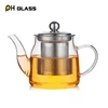 Chinese tea set traditional glass tea pot with filter in lid