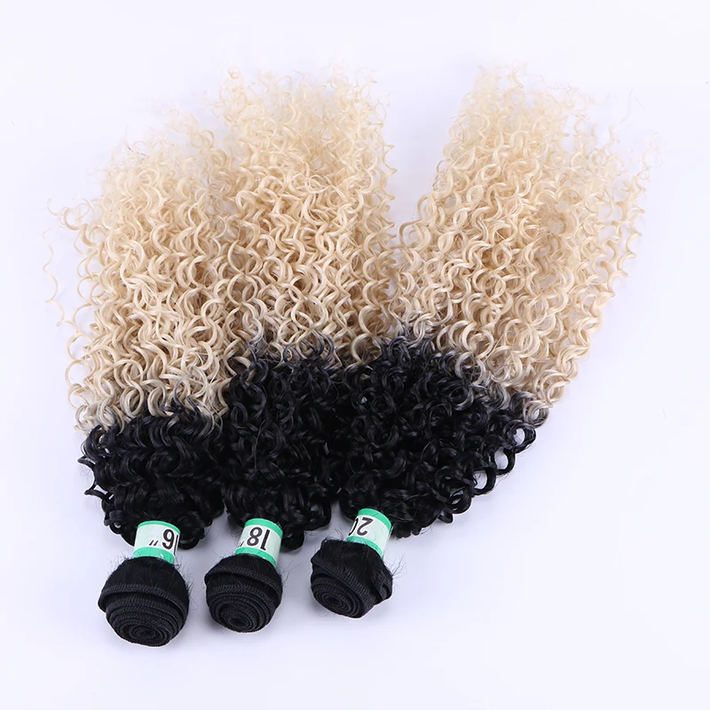 Cheap Synthetic Fiber Hair Weft Extension Fashion Silky Straight 613