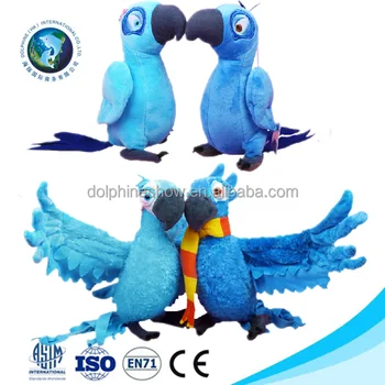 blue parrot soft toy