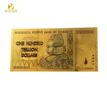 Collects Gift Colorful100 Trillion Dollar Zimbabwe 24k Gold Plated Banknote With Sleeve 100 Collects Gift Colorful100 Trillion Dollar Zimbabwe 24k Gold Plated Banknote With Sleeve 100
