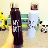 Stainless Steel Thermos My Bottle Water Bottle White and Black/vacuum cup